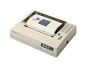 The BJ-80 Bubble Jet printer (launched in December 1985)