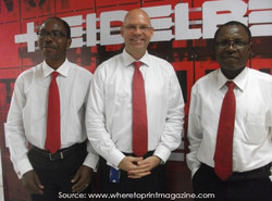 Godwin Ogilo, Chief Financial Officer Jakob Bejer, Managing Director of Heidelberg Nigeria Limited John O. Onuegbulem, Business Unit Manager, Press/Finishing (from left to right)