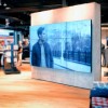 A LCD Media videowall helps promote items in-store.